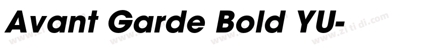 Avant Garde Bold YU字体转换